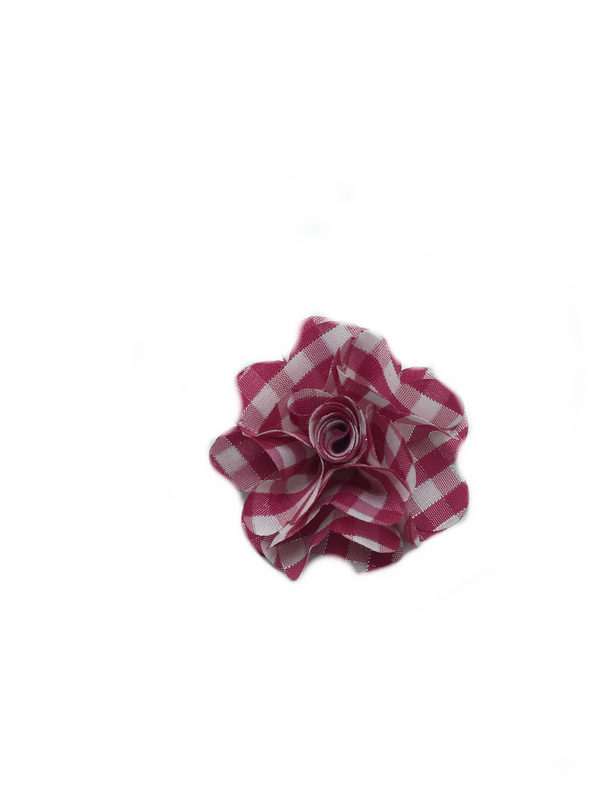 Fuschia & White Check