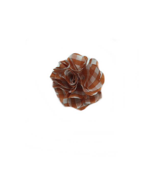 Orange & White Check