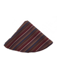 Burgundy & Brown Stripe